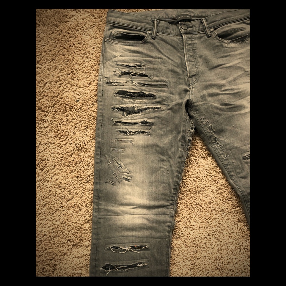 John Elliott Custom Repair Denim, sz34